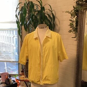 Zara Yellow Casual Button Down Shirt